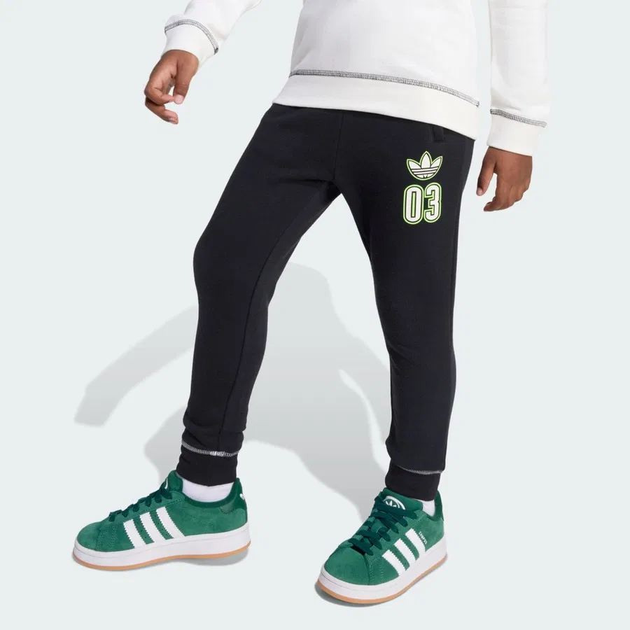Детский спортивный комплект из футера с принтом Originals JX5261 Crew adidas, Белый — фото 4