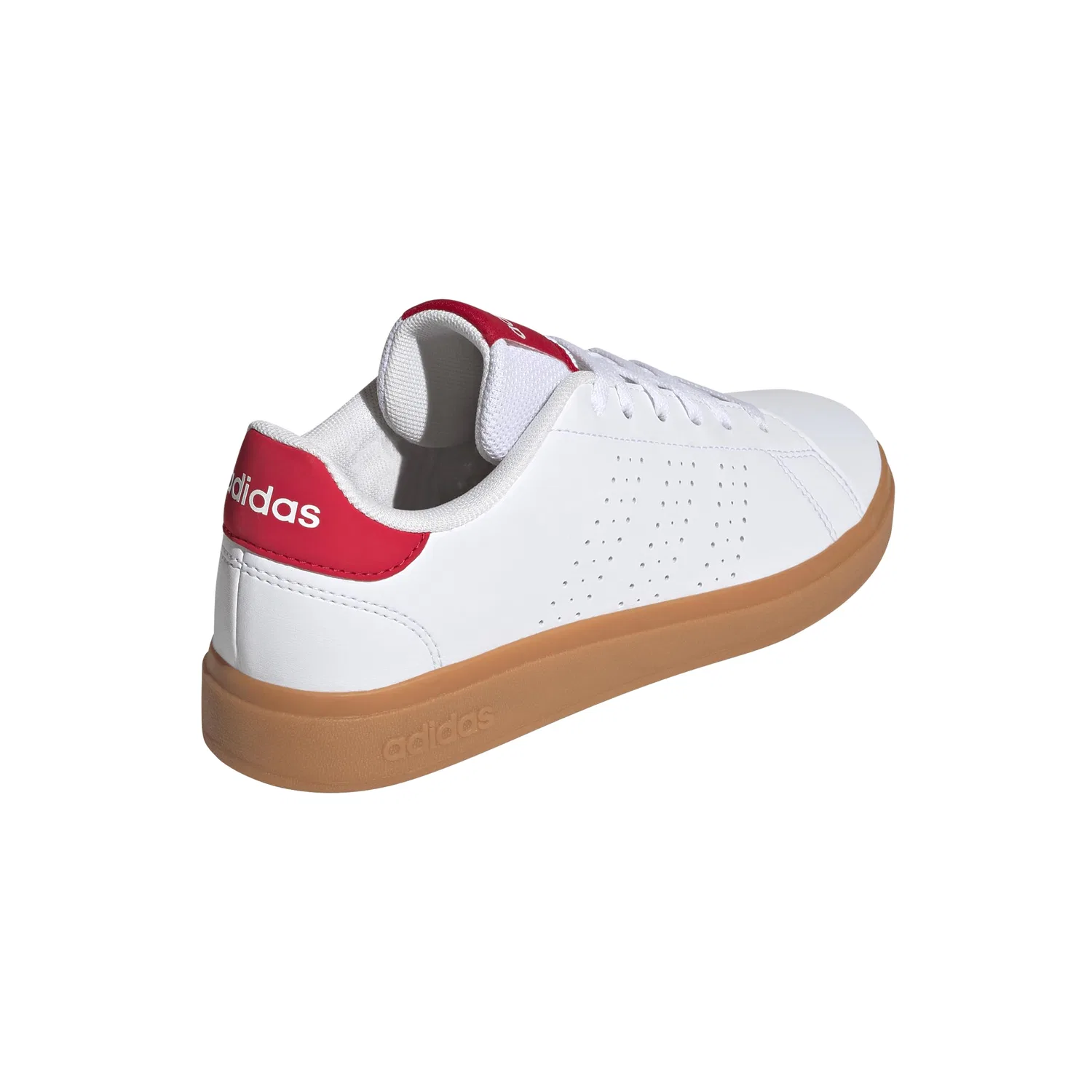 Детские кроссовки для мальчиков с липучками Advantage Base 2.0 Adidas, Pure White Ruby — фото 3