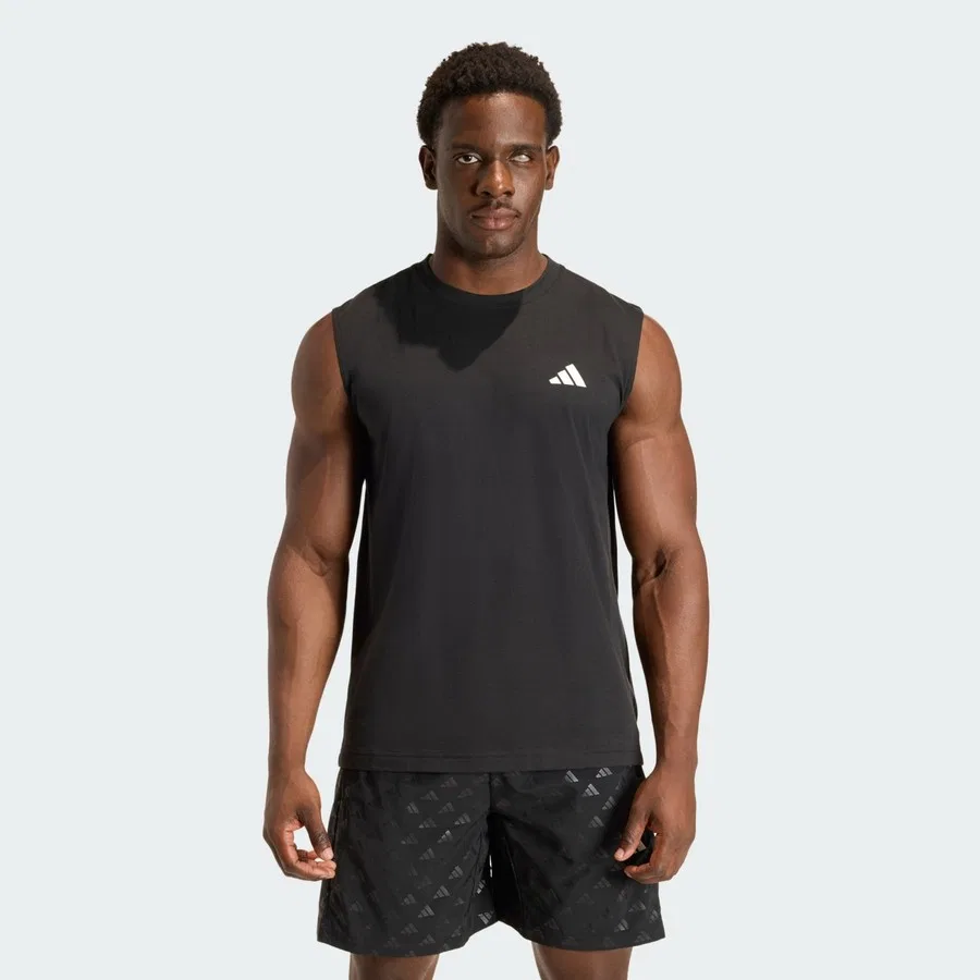 Мужская безрукавка с принтом Workout Essentials Feelready, adidas, Черный