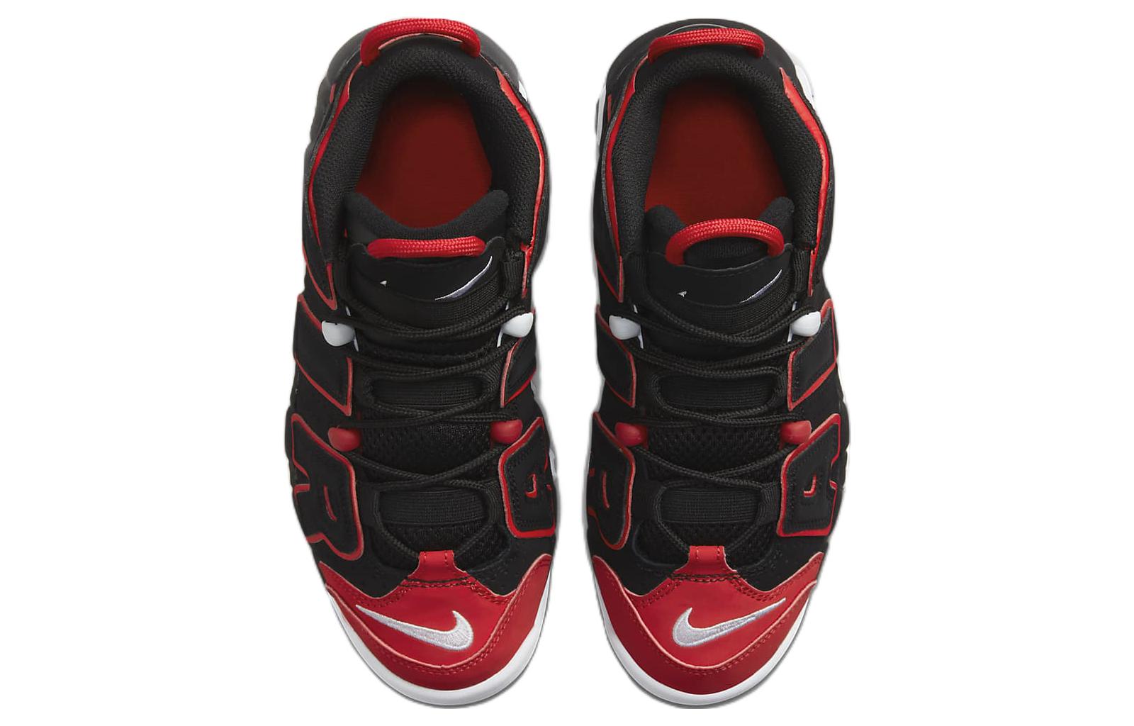 Кроссовки Nike Air More Uptempo 96, красный/черный — фото 4