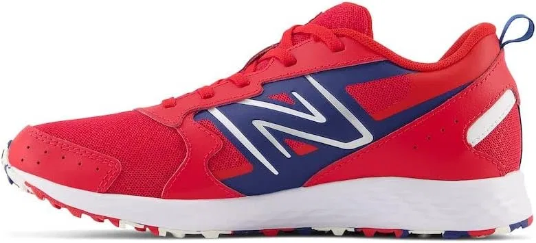 Детские кроссовки для мальчиков с шнуровкой Fresh Foam 650 V1 New Balance, Team Red/Night Sky/White — фото 2
