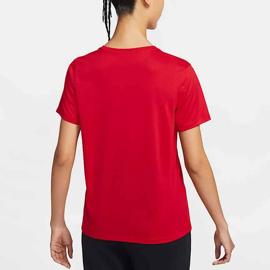Nike Футболка Dri Fit женская university red — фото 3