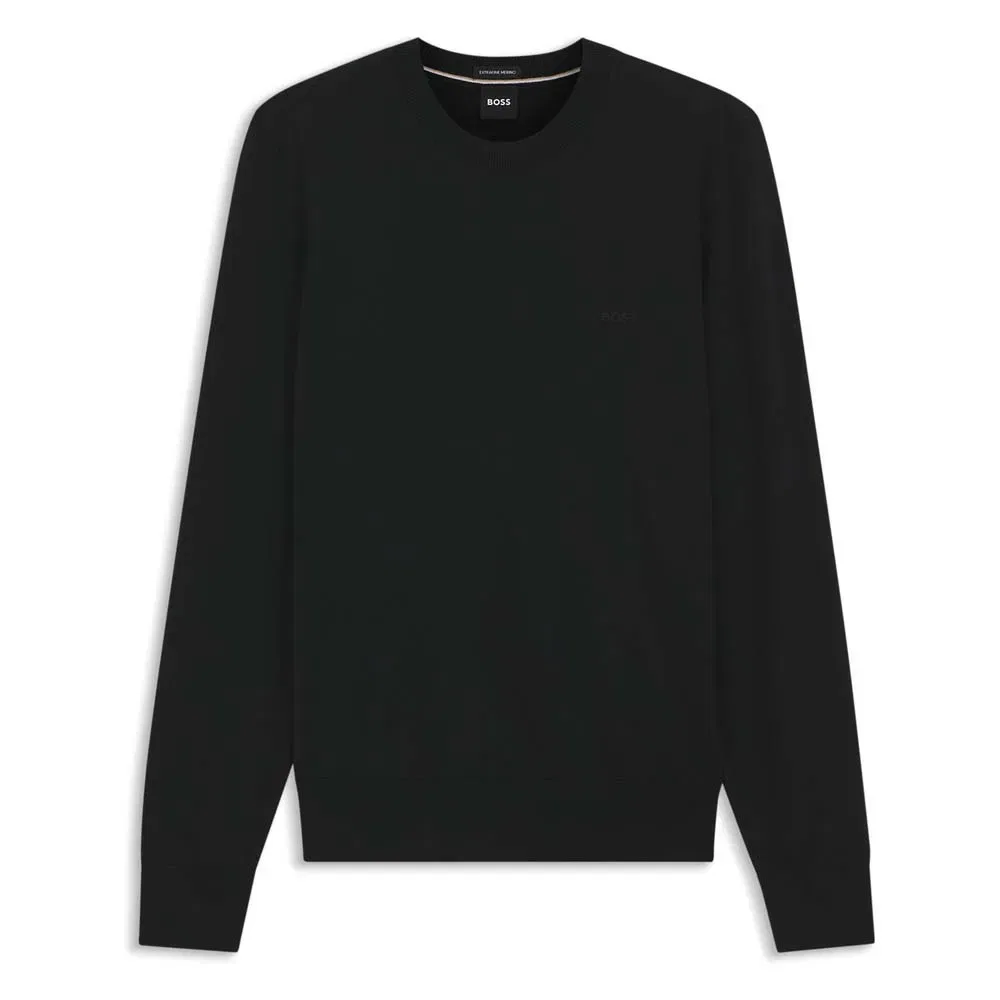 Мужской свитер из шерсти Leno L BOSS, Black