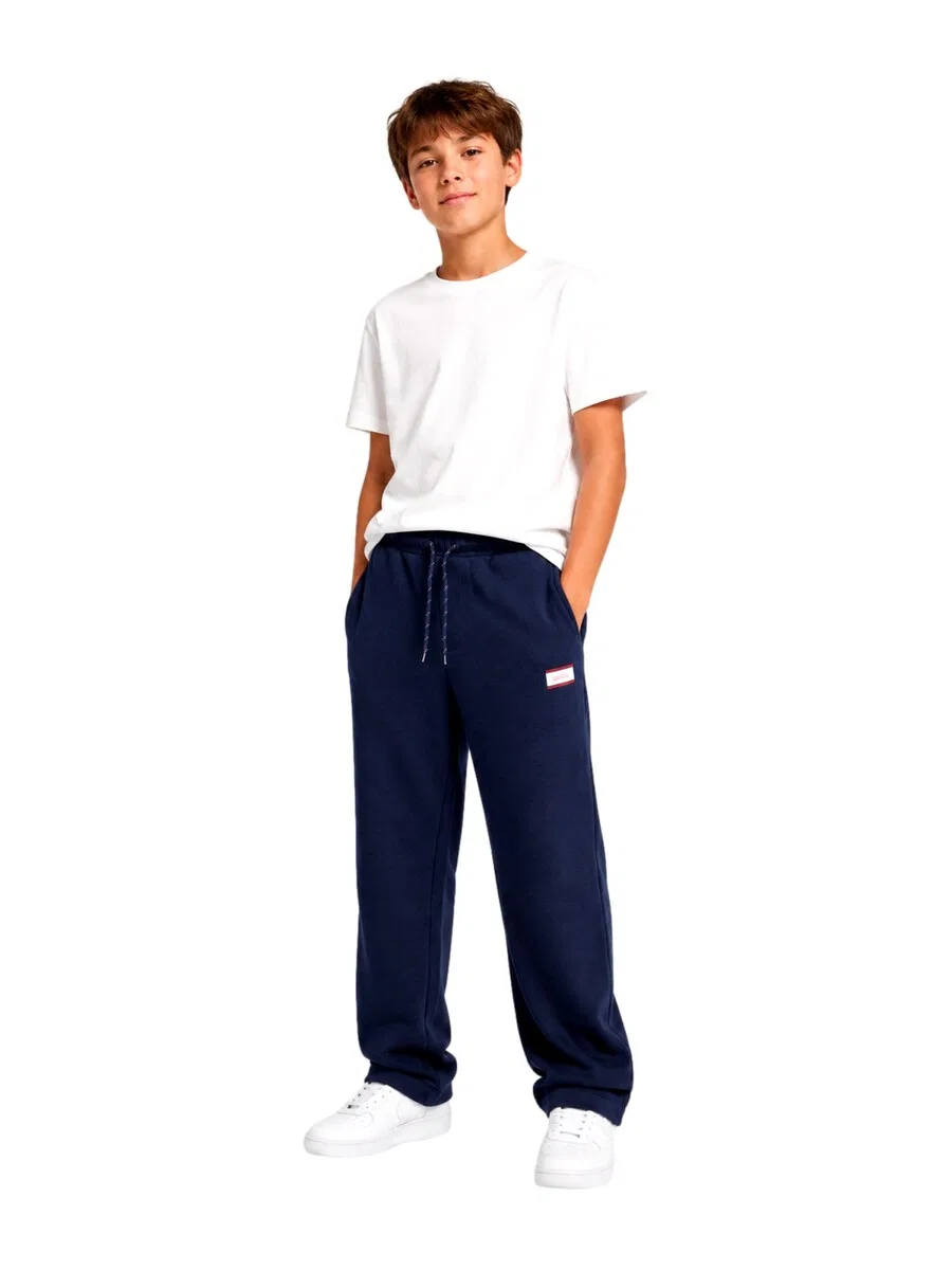 Детские брюки Jack & Jones Junior Regular Pants 'JPSTKANE BUSTER' темно-синего цвета — фото 4