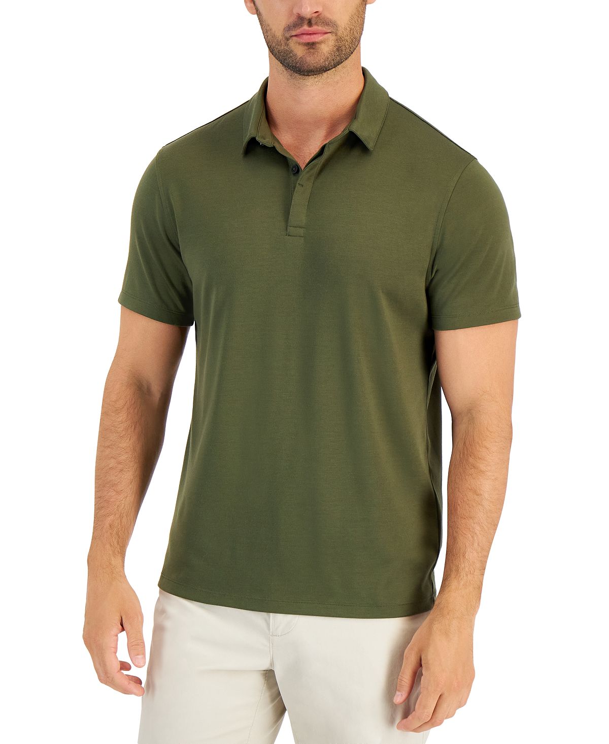 

Мужская рубашка поло alfatech stretch solid, созданная для macy's Alfani, мульти