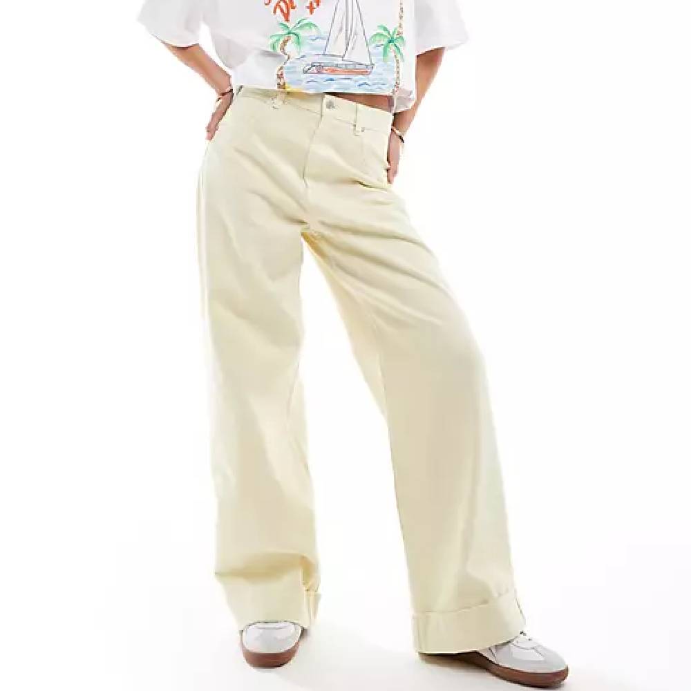 

Джинсы Asos Design Loose Fit, светло-желтый