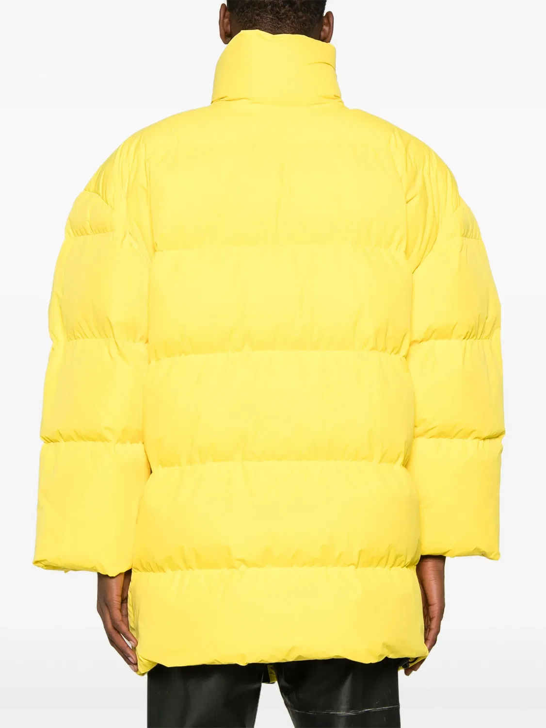 Утепленное пальто Balenciaga ярко-желтого цвета — фото 4