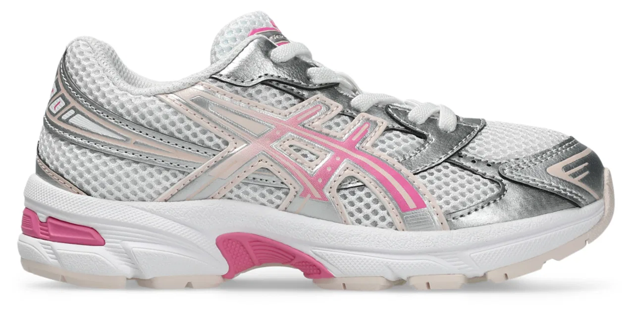 Детские кроссовки для девочек с технологией GEL ASICS GEL-1130, White/Pink