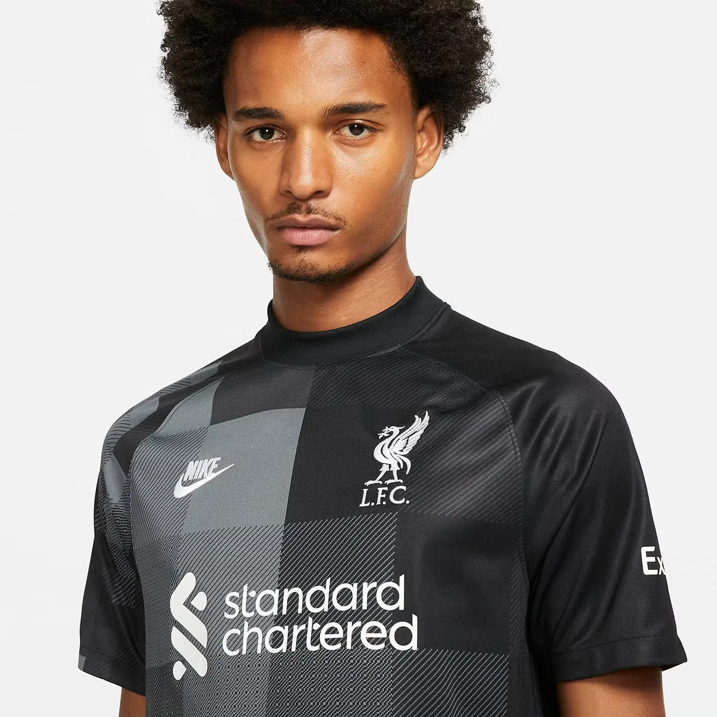 Футболка с коротким рукавом вратарская Liverpool 21/22 Nike, черный — фото 2