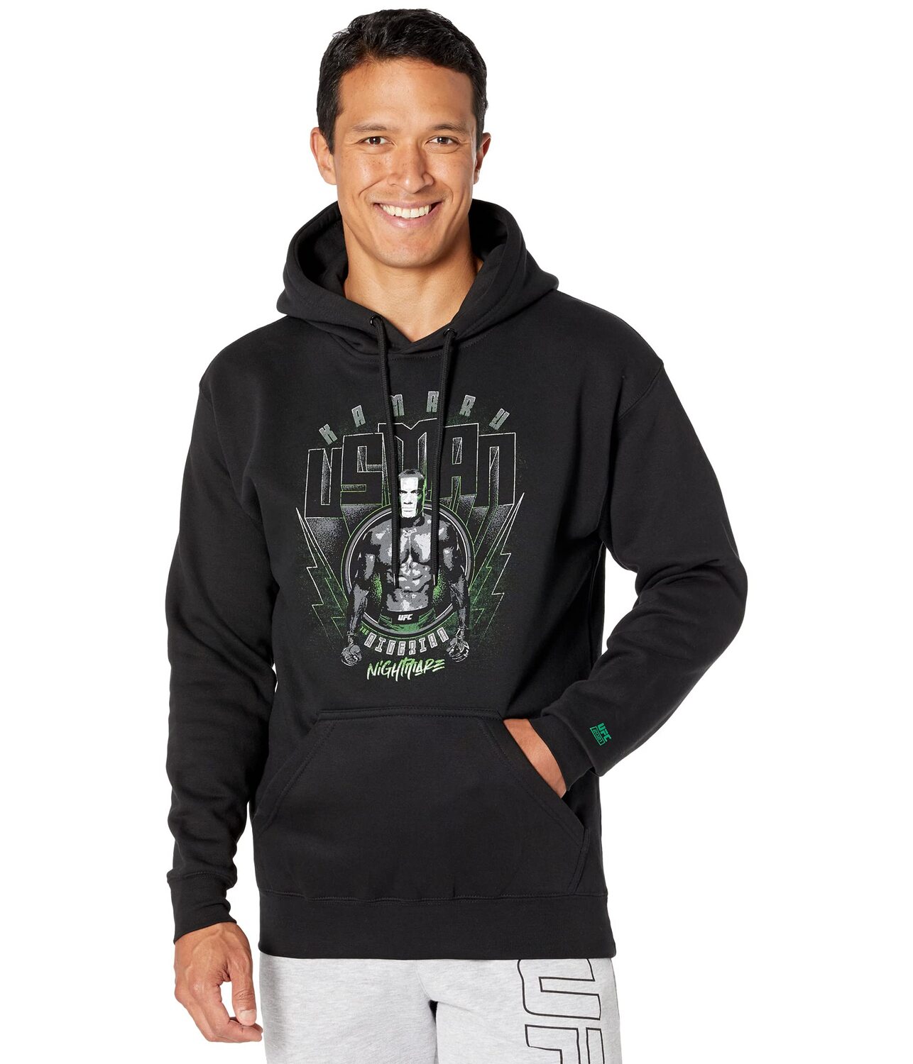 

Худи UFC, Kamaru Usman Burst Fleece Hoodie, Черный, Худи UFC, Kamaru Usman Burst Fleece Hoodie