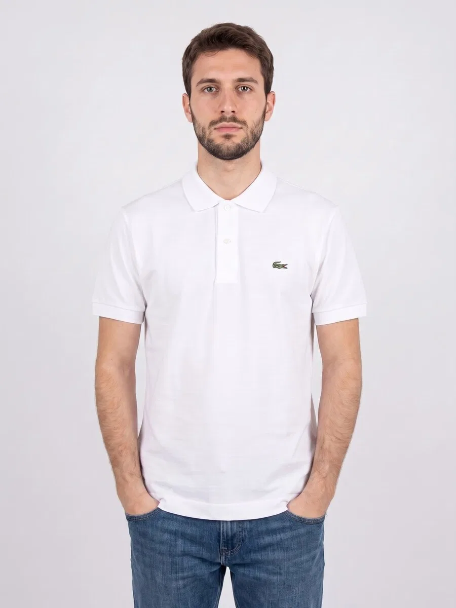 Футболка LACOSTE с коротким рукавом, белая