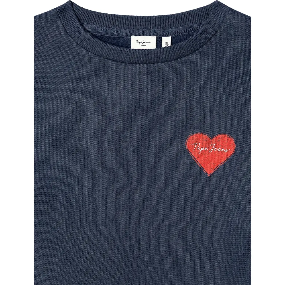 Детский свитшот для девочек с принтом Peyton Pepe jeans, Blue — фото 3
