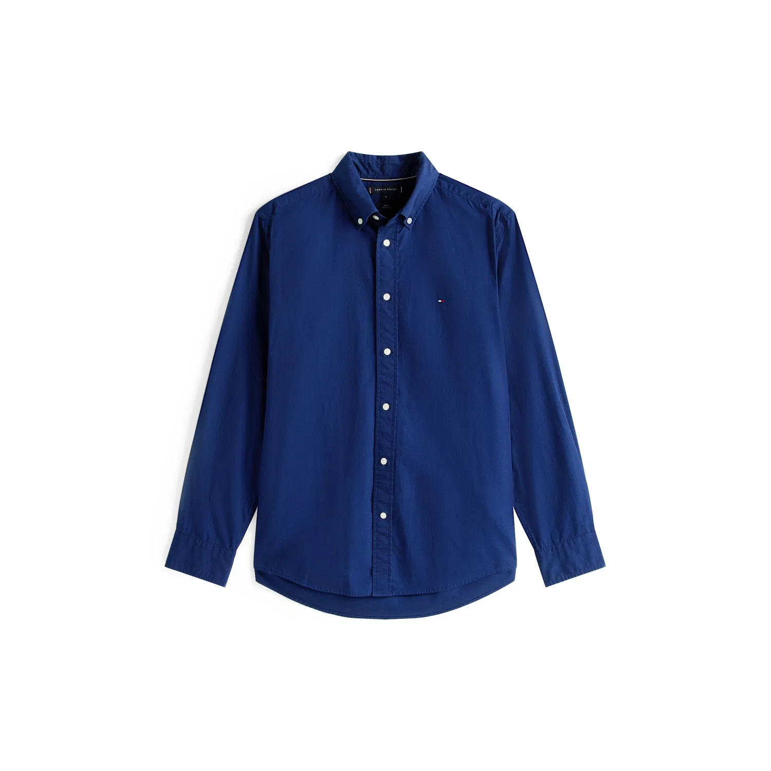 Мужская классическая рубашка с длинным рукавом Tommy Hilfiger, Navy Blue — фото 3