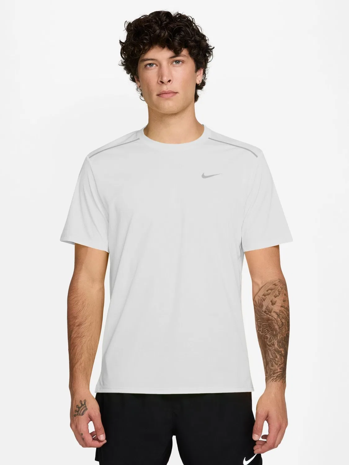 Футболка беговая Miler Dri-FIT UV Nike, белый