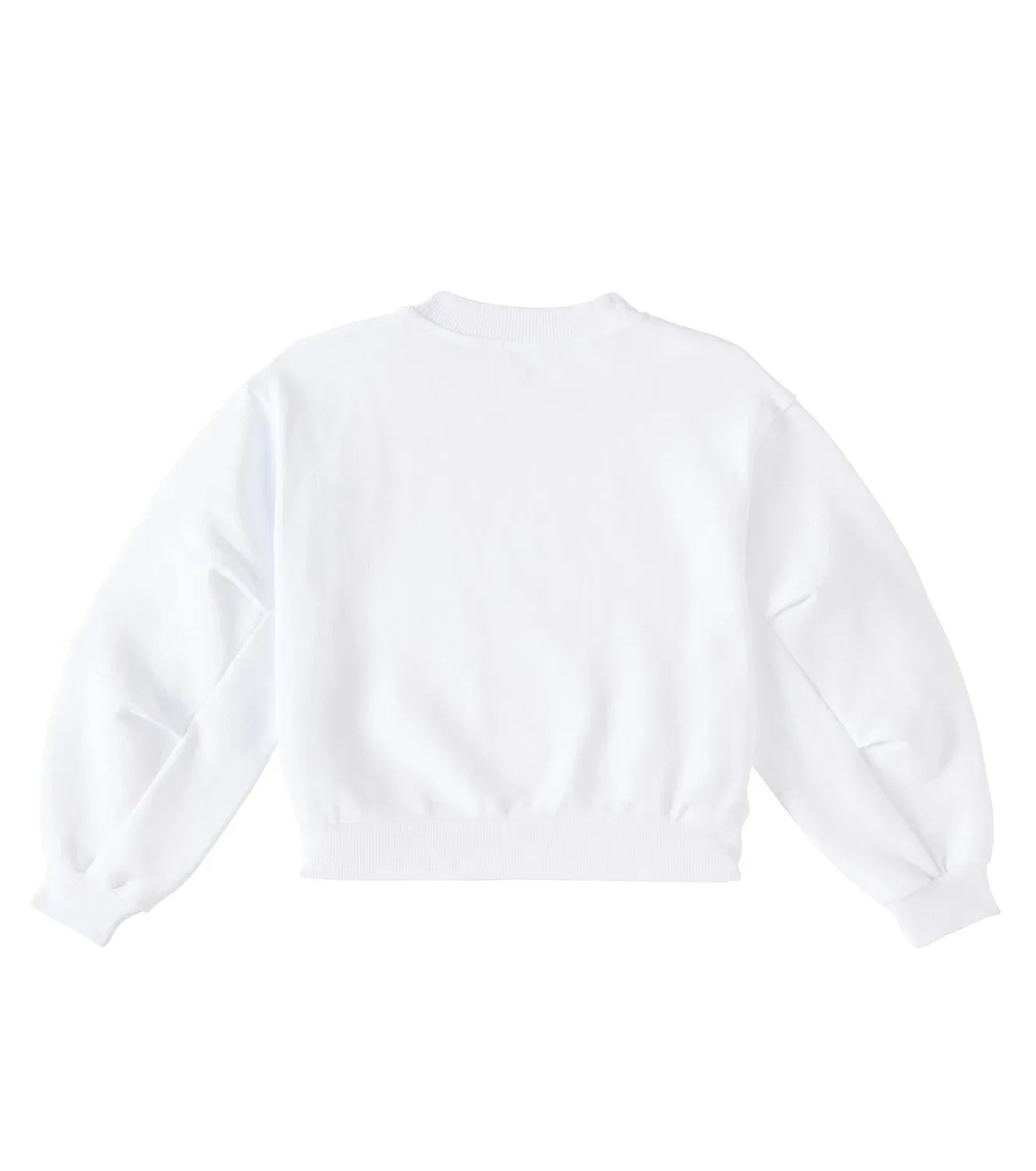 Толстовка из хлопкового джерси с логотипом Dolce&Gabbana Kids, белый — фото 4