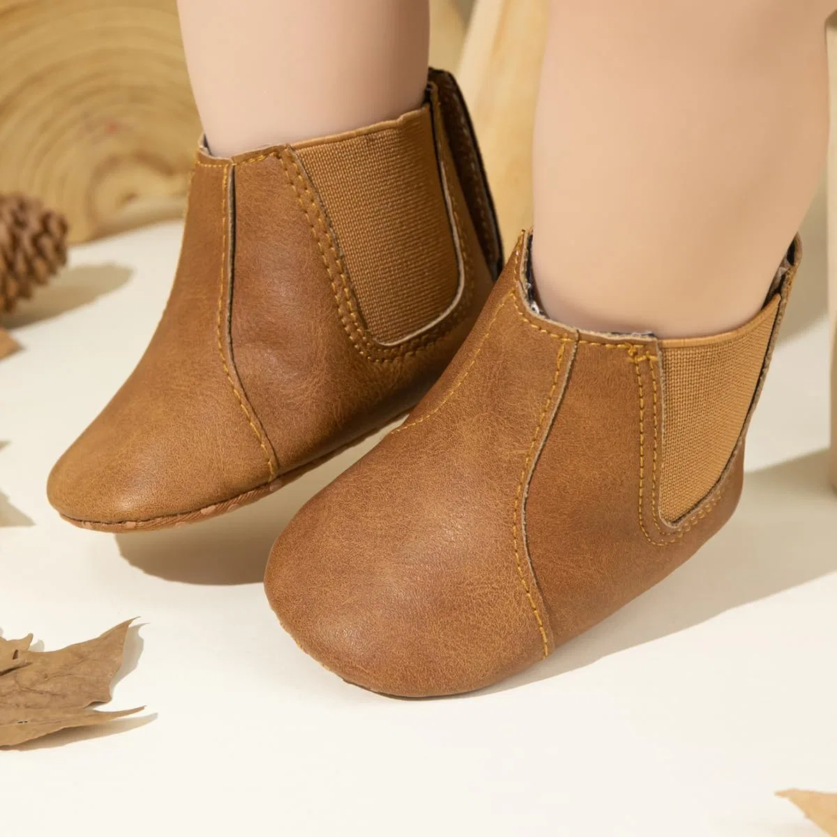 Детские сапоги для девочек с кисточками Cowboy Tassel Meckior, Brown — фото 2