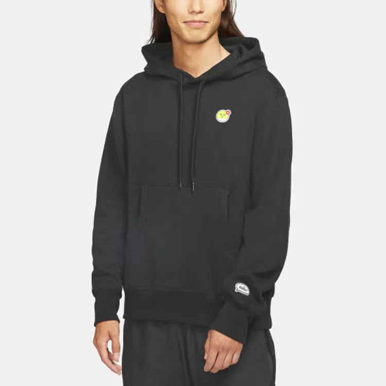 Пуловер спортивный с логотипом Nike, черный — фото 3