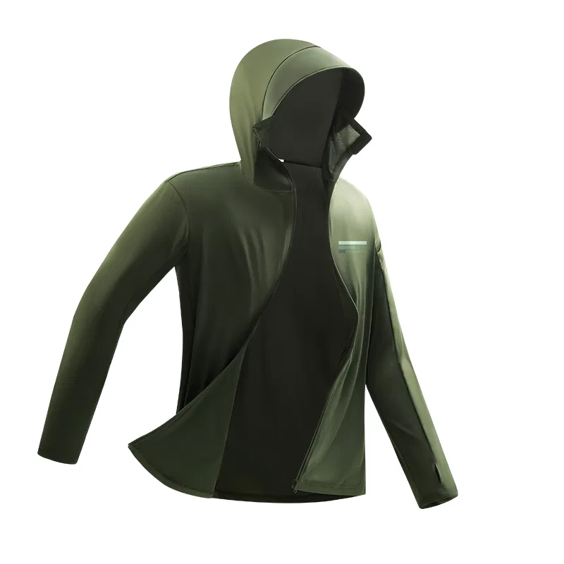 Детская куртка с защитой от солнца MINISO, Dark Gray (Mb Green Stripes Chest Logo) — фото 3