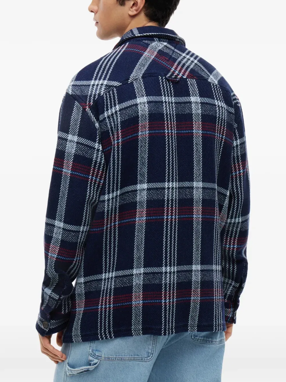Рубашка в клетку с длинными рукавами Tommy Hilfiger, синий — фото 4