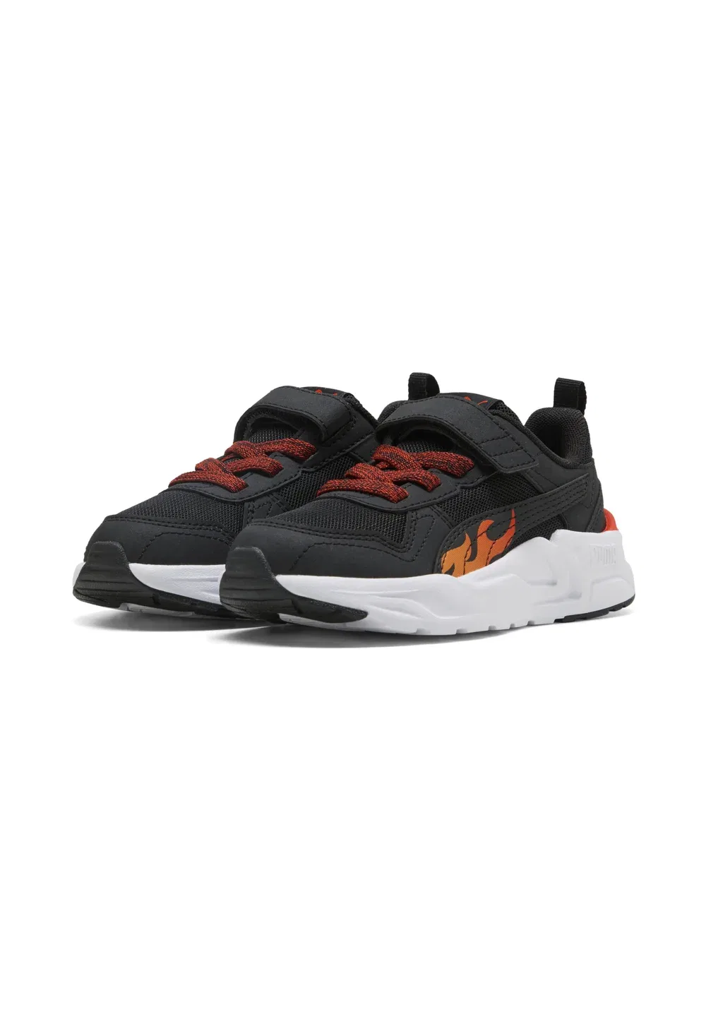 Кроссовки Trinity 2 lt sparks ac+ ps унисекс Puma, Puma Black-Bright Papaya-Red Flash — фото 2