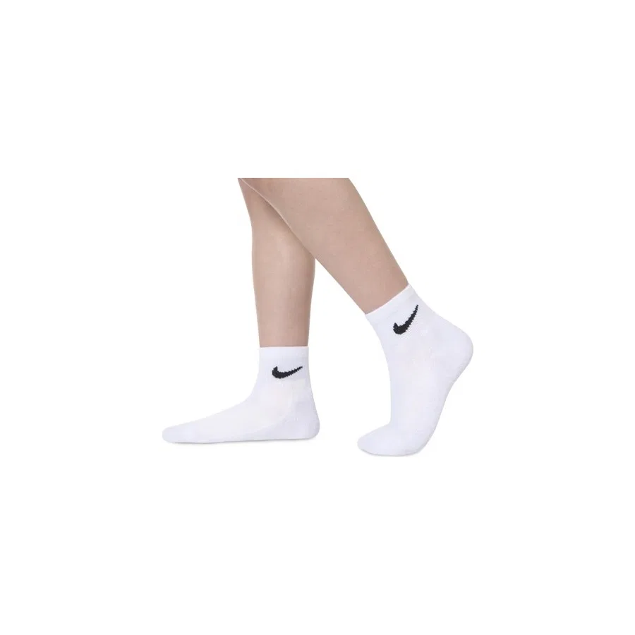 Комплект носков Nike Little Kids' Cushioned Ankle Socks, 3 пары, Белый — фото 4