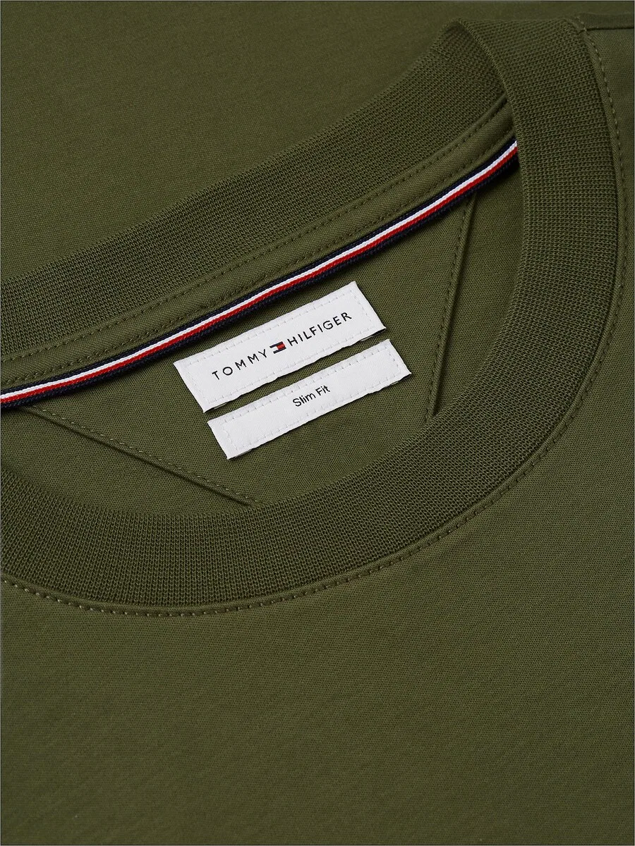 Футболка TOMMY HILFIGER цвета ели — фото 4