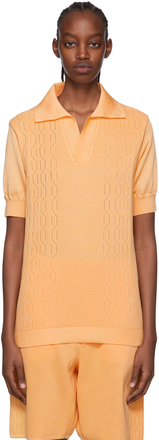 

Поло Gibbs Orange Farah Edition Bianca Saunders, Коричневый, Поло Gibbs Orange Farah Edition Bianca Saunders