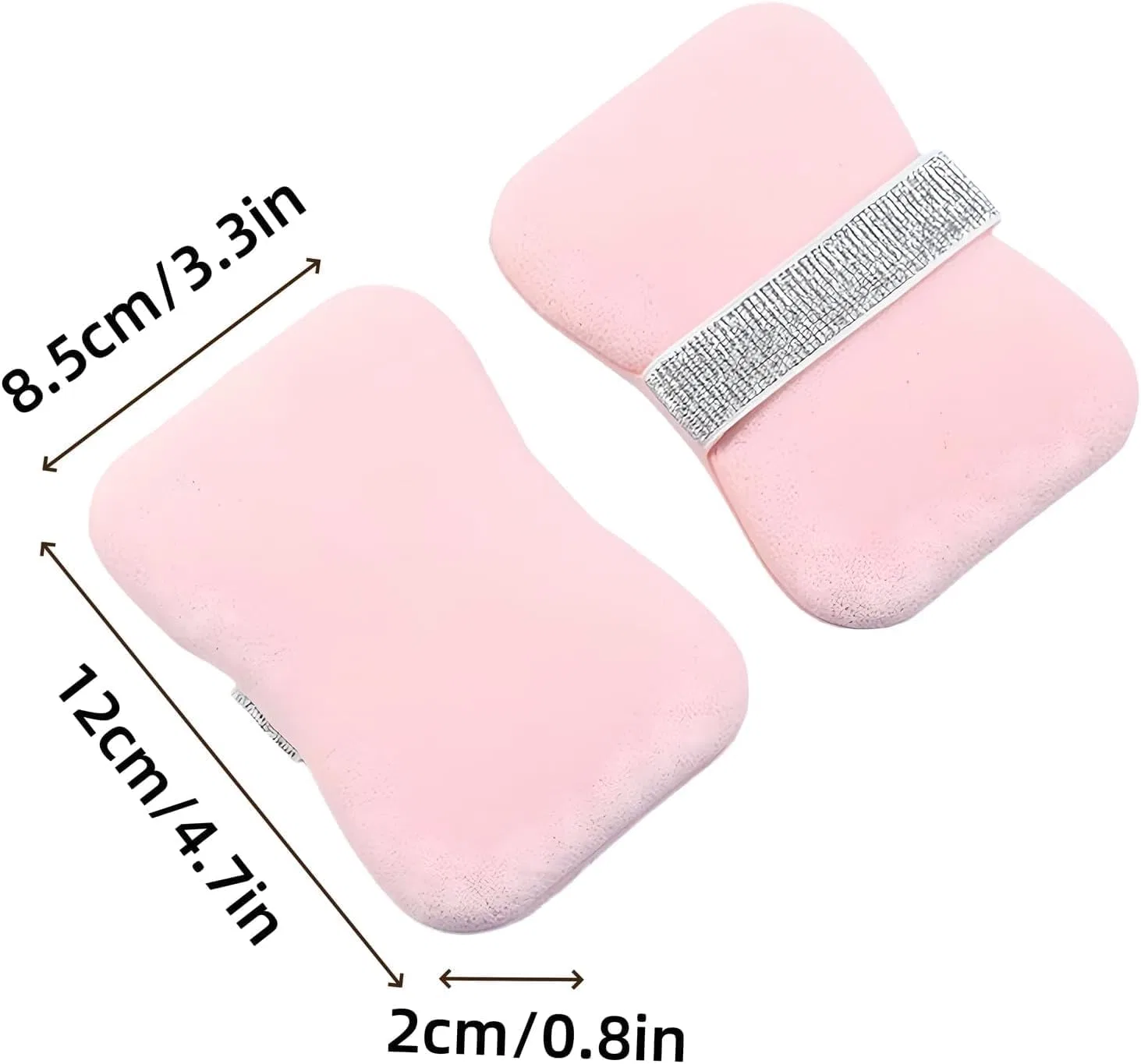 Губка для ванны с мылом, Qianzc, 1 шт, 12x8.5x2 см, Pink A — фото 2