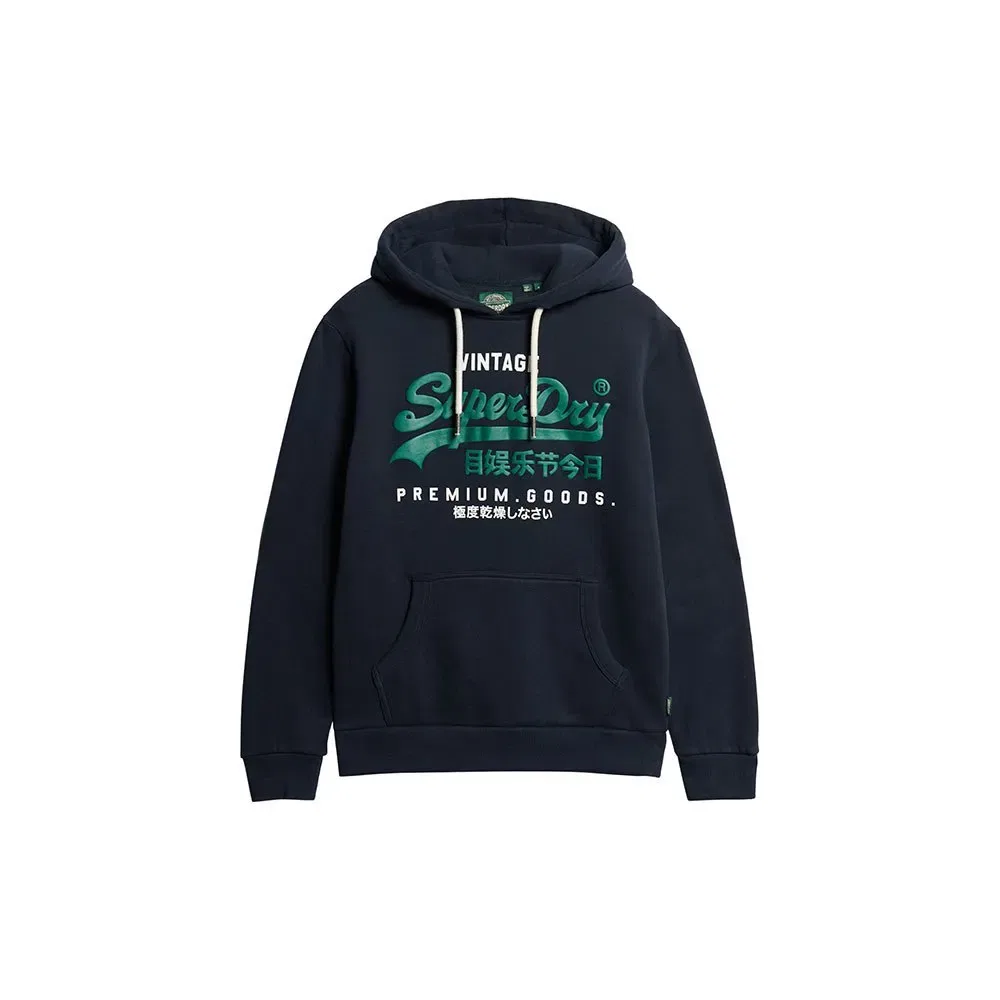 Худи Superdry Vintage Premium Goods, синий — фото 3