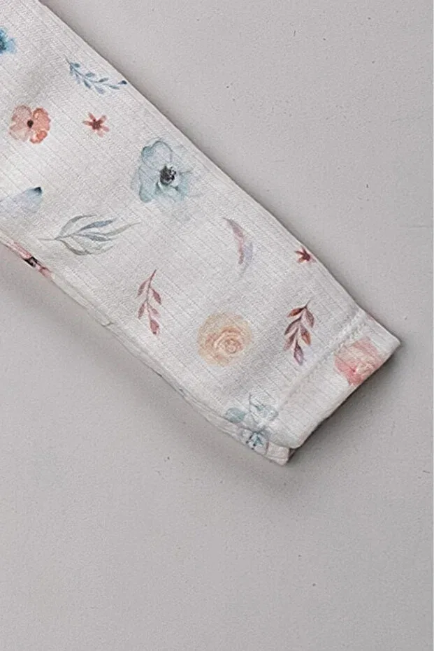 Детский комбинезон для новорожденных с цветочным принтом Basics Mai Perla, Flower Pattern — фото 4