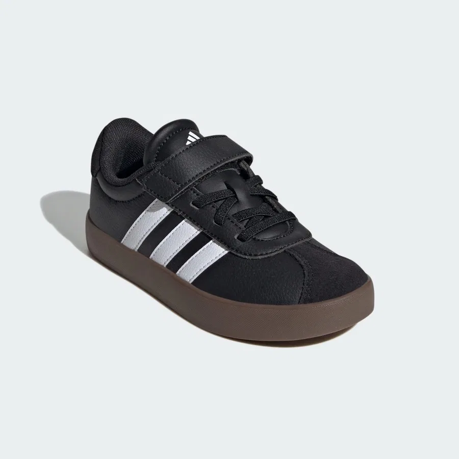 Детские кроссовки с супинатором adidas VL Court 3.0 Skateboarding, Черно-белый — фото 4