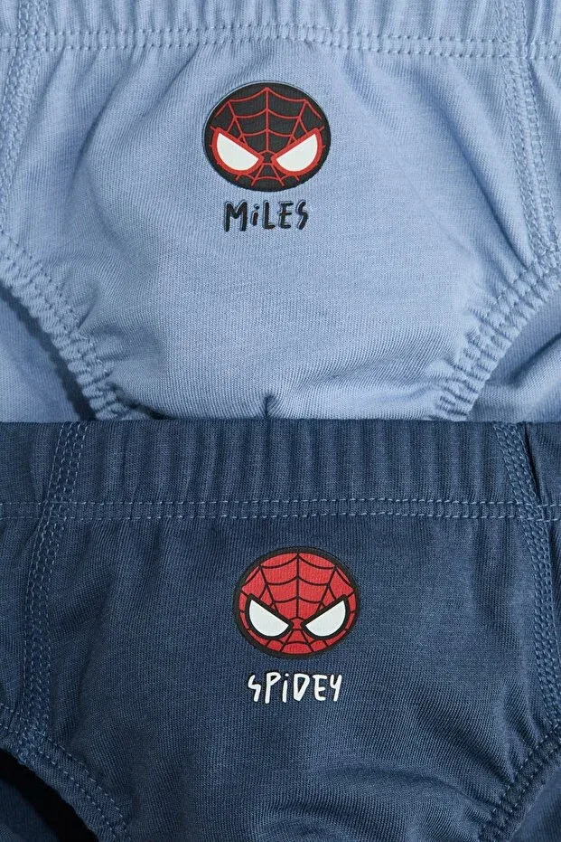 Детские трусы для мальчиков с принтом комплект 5 штук H&M, Blue Marvel Comics — фото 3