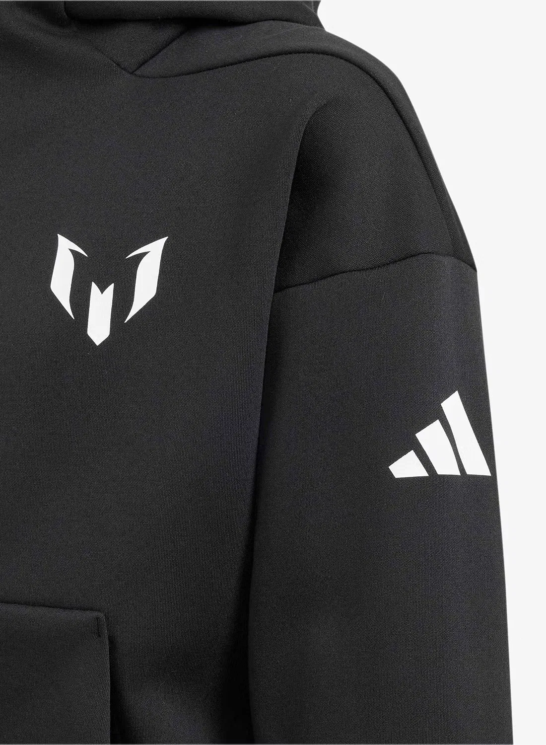 Худи с капюшоном на молнии Messi ZNE Adidas, черный — фото 3