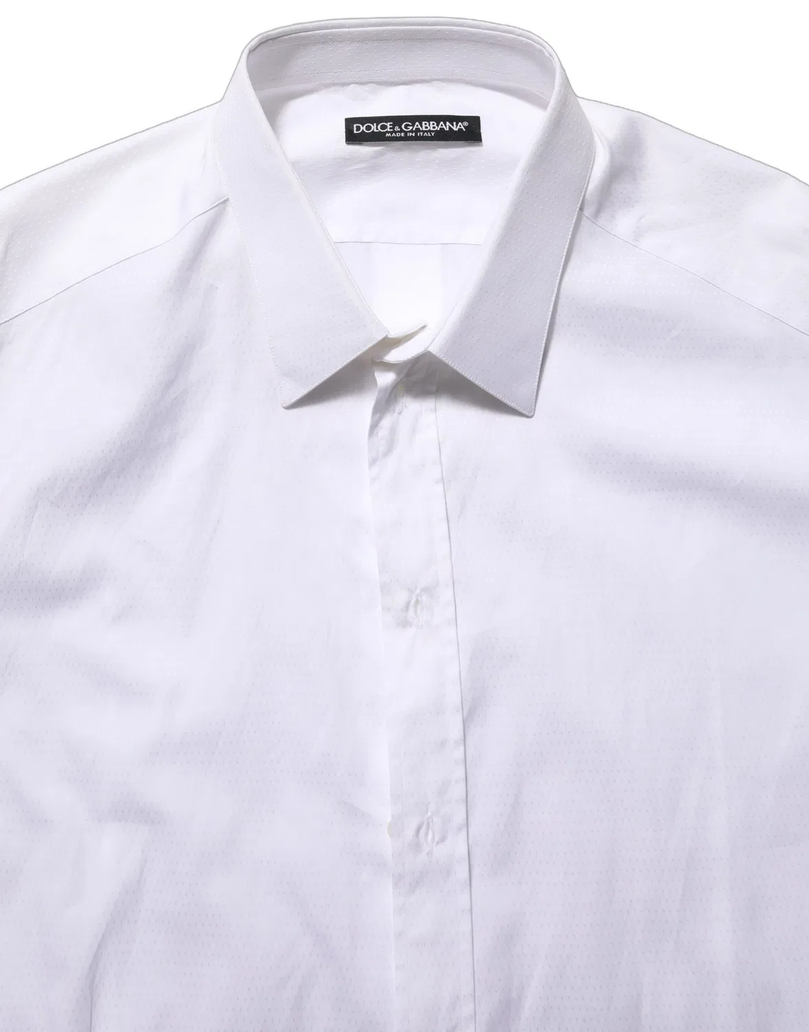 Мужская рубашка классическая с длинным рукавом Dolce & Gabbana, White — фото 4