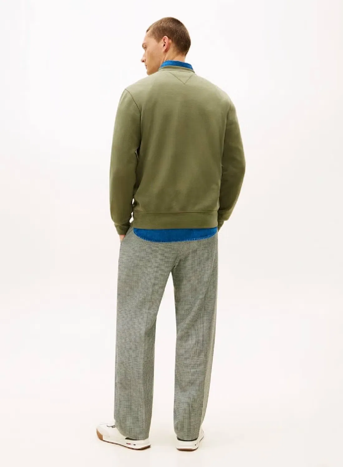 Свитшот с длинным рукавом Seasonal fleece Tommy Hilfiger, зеленый — фото 3