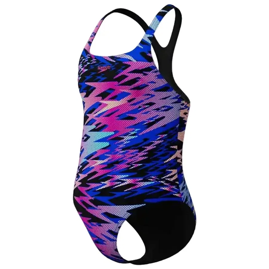 Детский купальник слитный Hyperboom Print Medalist Speedo, Разноцветный
