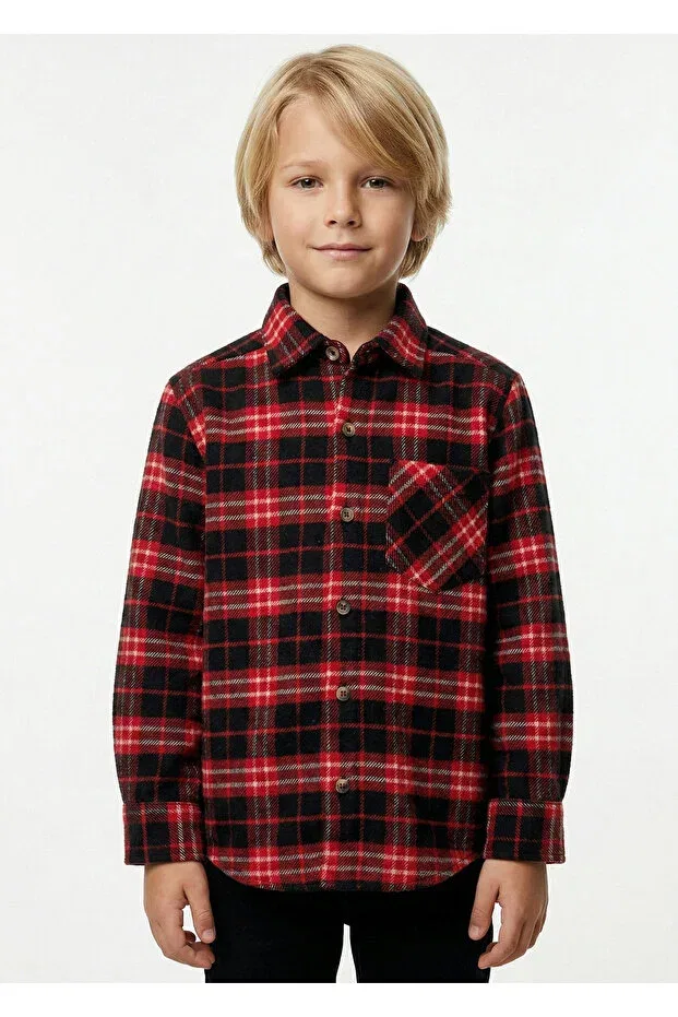Детская рубашка для мальчиков с принтом Lumberjack Doctor Junior, Red Black
