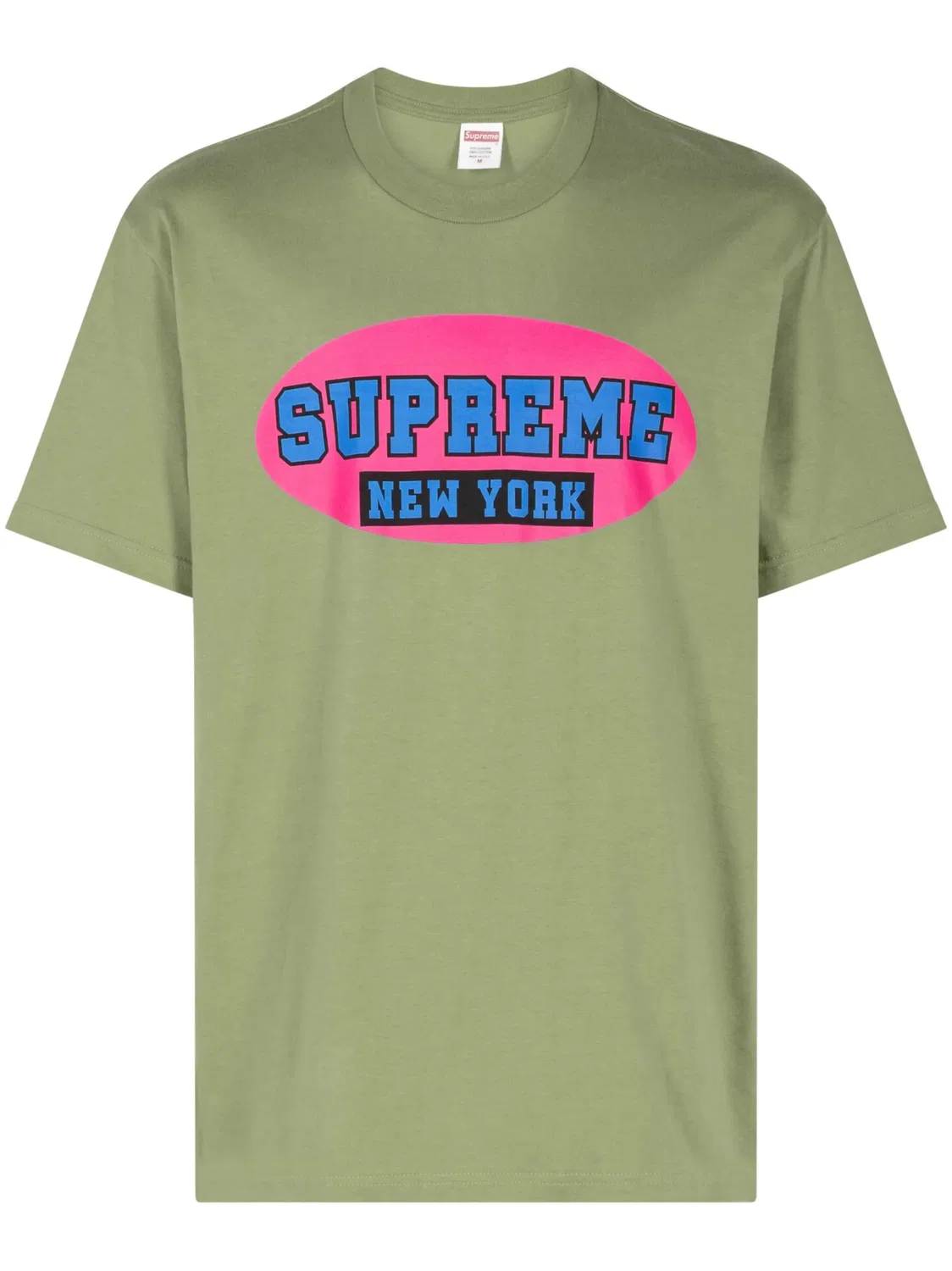 Хлопковая футболка Нью-Йорк Supreme, зеленый