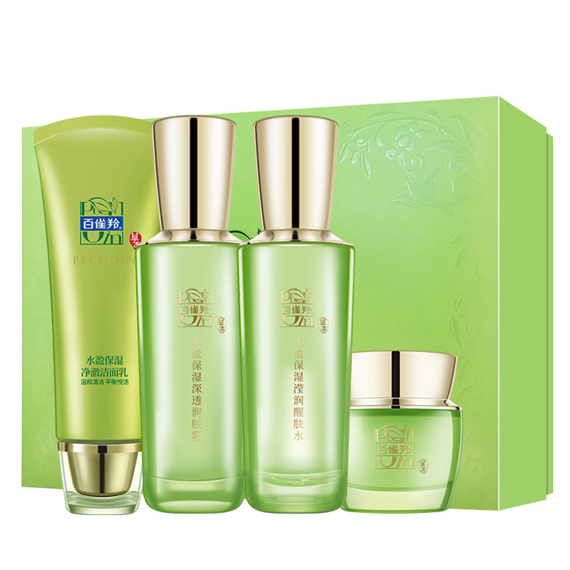 Набор уходовой косметики hydrating premium selected box увлажняющий, успокаивающий, восстанавливающий и очищающий комплект из 4 предметов PECHOIN — фото 4