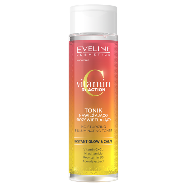 

Увлажняющий и осветляющий тоник для лица, 200 мл Eveline Cosmetics Vitamin c 3xaction