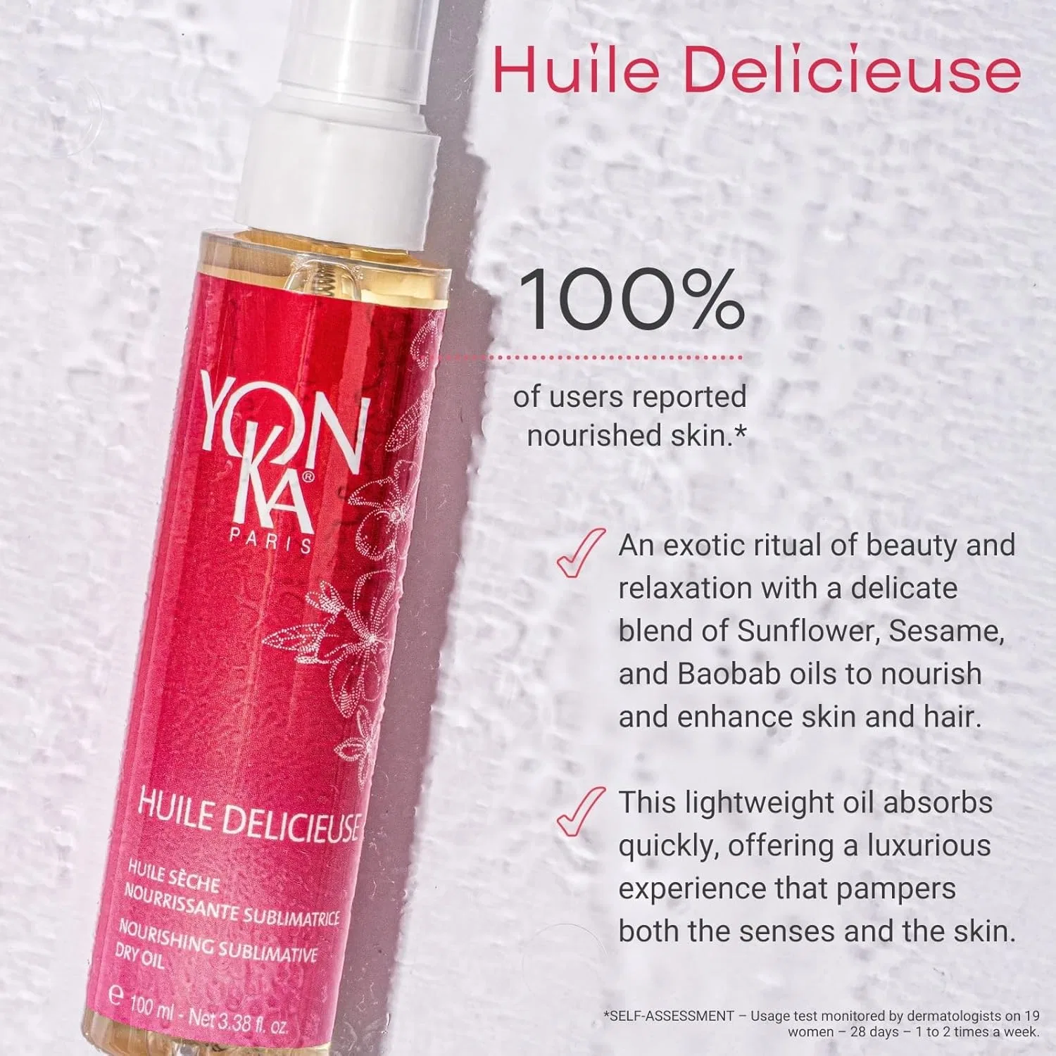 Сухое масло для тела Yonka Huile Delicieuse Nourishing Sublimative, Jasmine, 100 мл — фото 2
