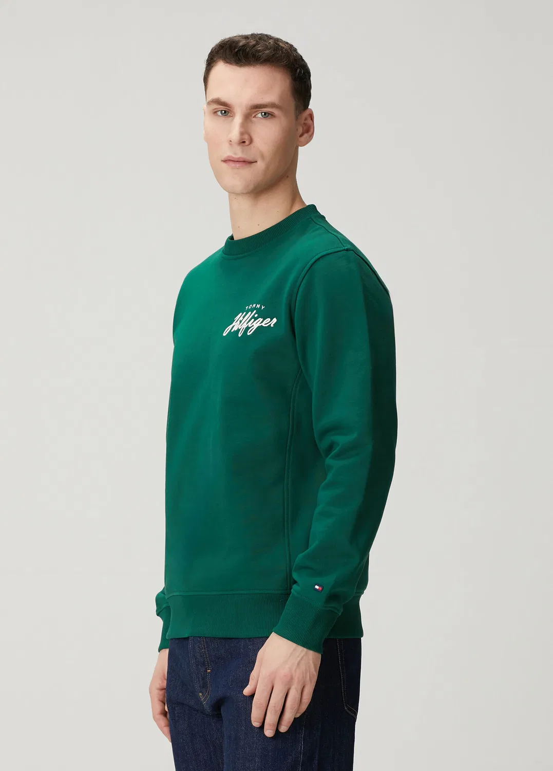 Свитшот Regular Fit Tommy Hilfiger, green — фото 3