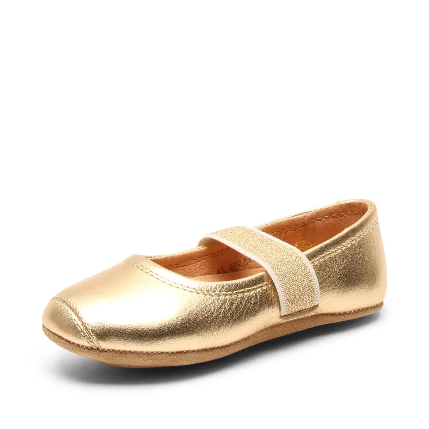 Детские балетки для девочек из натуральной кожи Ballet Bisgaard, Golden 02 Gold