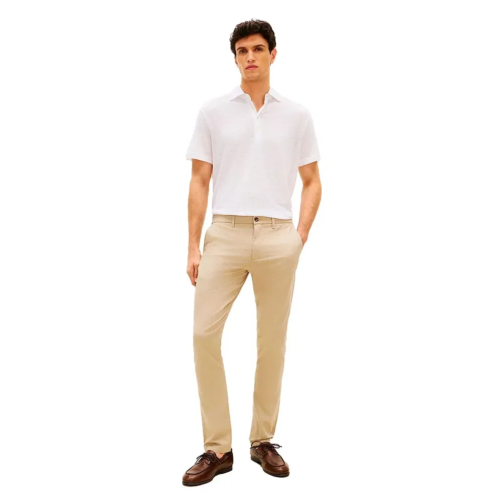 Мужские брюки с принтом Bleecker Printed Tommy hilfiger, Beige — фото 4