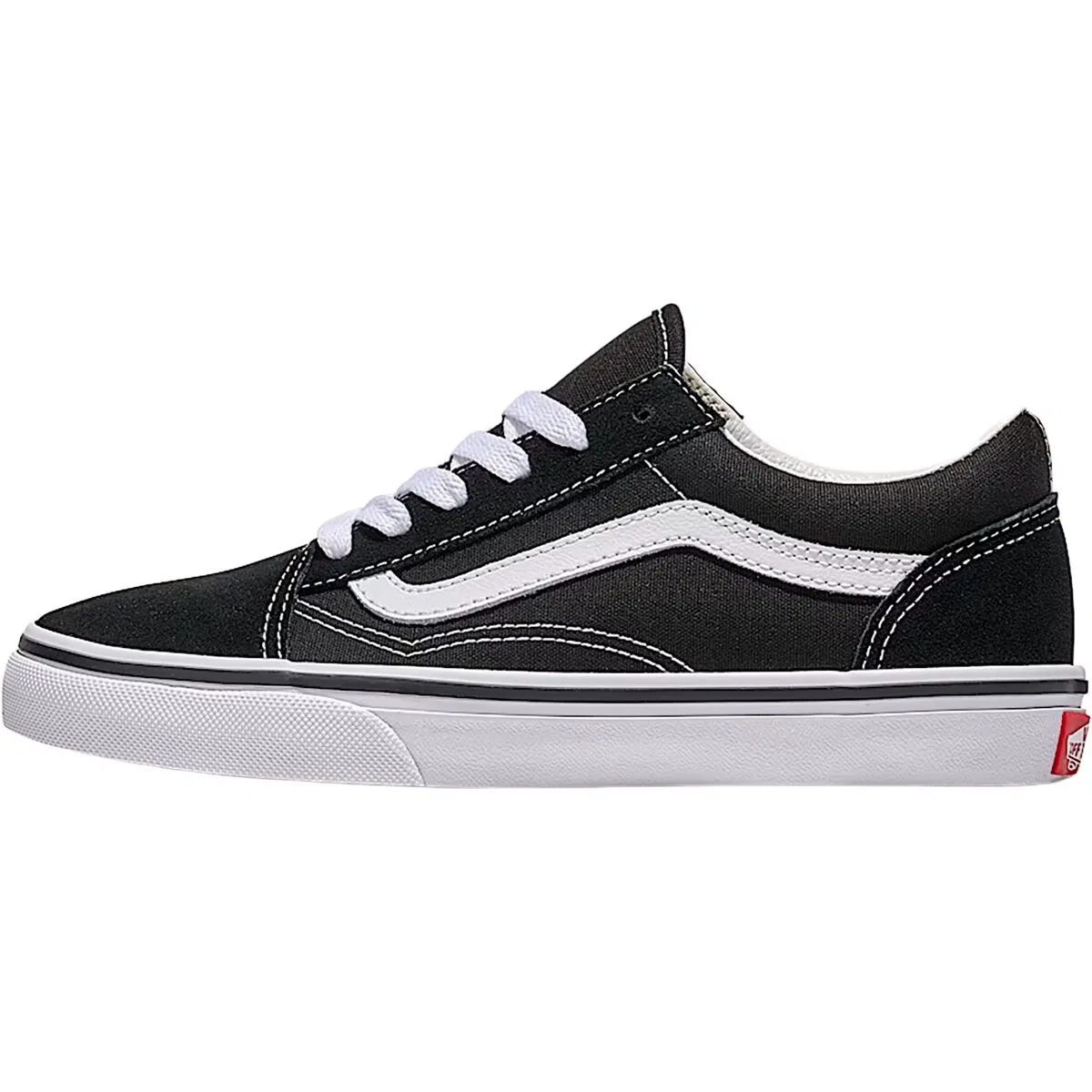 Детские кеды с длинной шнуровкой Old Skool Vans, Black/White