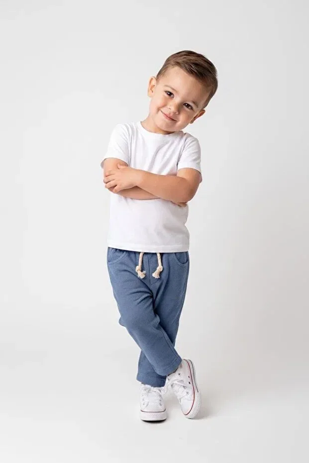 Детские штаны для девочек хлопковые Miababy, Indigo