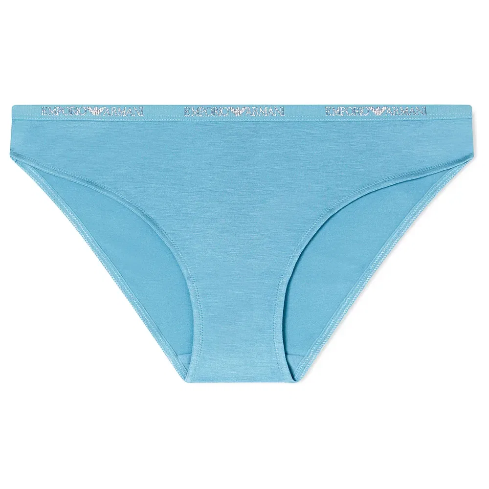 Женские трусы с логотипом Emporio armani Essential Studs, 2 шт, Blue — фото 2