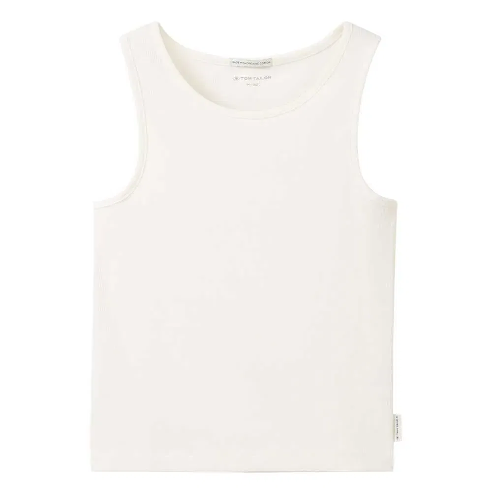 Детская майка-борцовка для девочек Cropped Rib Tom tailor, White