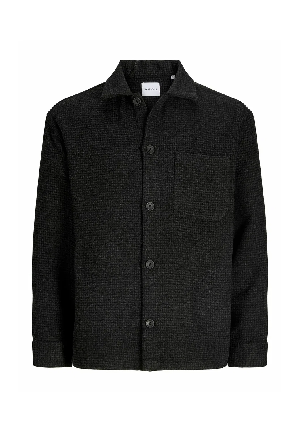 Рубашка-Куртка для мальчиков - летняя куртка Jack & Jones Junior, Black — фото 4