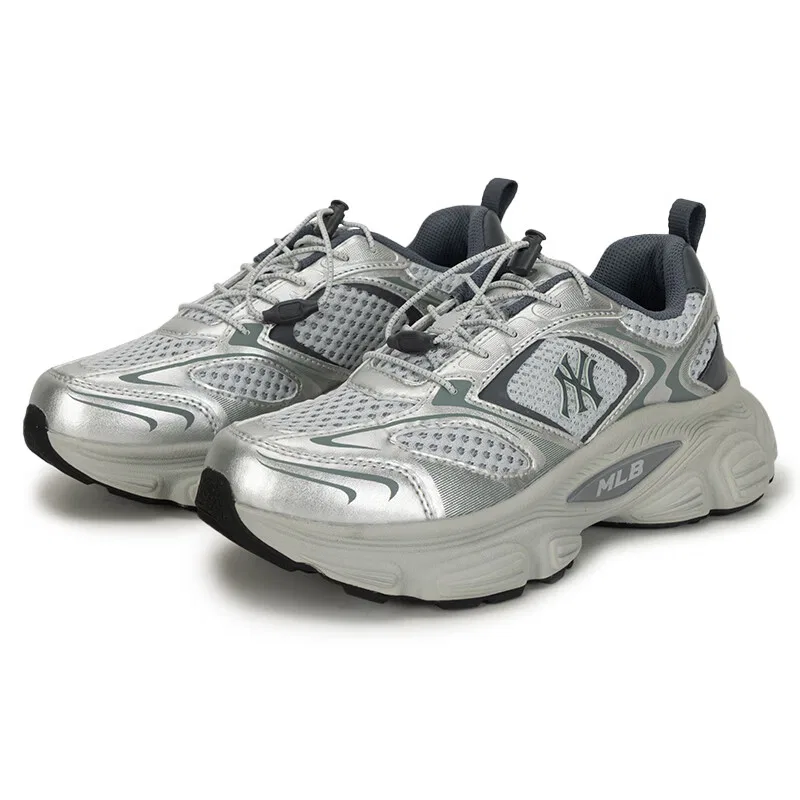 Детские повседневные кроссовки с принтом New York Yankees MLB KIDS, Light Gray — фото 4